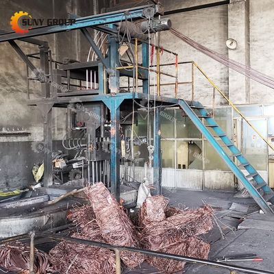 Μεγάλη παραγωγικότητα Χωρίς οξυγόνο Μηχανή ανύψωσης βαρέλι από χαλκό για χύτευση διπλού ρεύματος