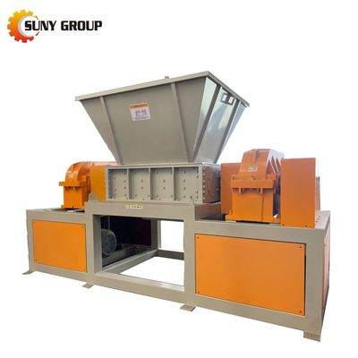 800-5000kg/h χωρητικότητα Διπλό άξονα θρυμματιστή για φίλτρο πετρελαίου και παλέτα απορριμμάτων ξύλου
