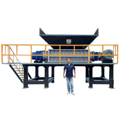 Μεγάλη ισχύς 15000W διπλό άξονα Shredder για τα οικιακά απόβλητα με λεπίδες 9CrSi/D2/SKD-11