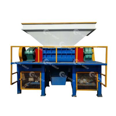 15000W Double Shaft Shredder για τα απόβλητα μικροσκοπικά ελαστικά απορριμμάτων πλαστικό βιομηχανικό αλουμίνιο