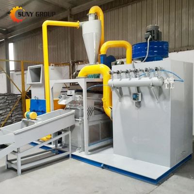 Μηχανή Granulator για την ανακύκλωση σχισμάτων καλωδίων χαλκού για ταχύτητα διαλογής 99%