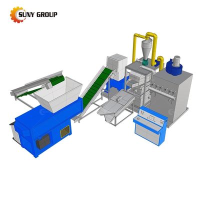 Μεγάλη χωρητικότητα 100-1000kg Μηχανή ανακύκλωσης χωριστών καλωδίων απορριμμάτων με ποσοστό διαλογής 99%