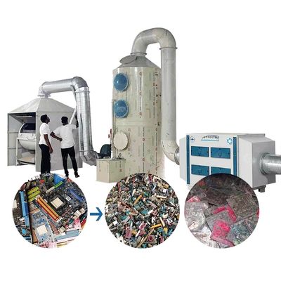 1000KG βάρος εξατομικευμένα απόβλητα PCB εκτυπωμένα κυκλώματα επιφάνειας μηχανή ανακύκλωσης υψηλής ποιότητας