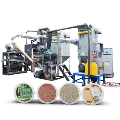 Μηχανή ανακύκλωσης πλακών κυκλωμάτων PCB 15000KG βάρος απόβλητα με διαχωρισμό ρητίνης χαλκού