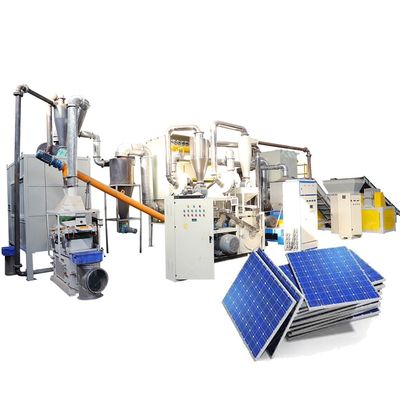 7500 kg Βάρος Σπασμάτων ΦΩΤ Πίνακα Ηλιακό Πίνακα Επεξεργαστική γραμμή παραγωγής με έλεγχο PLC