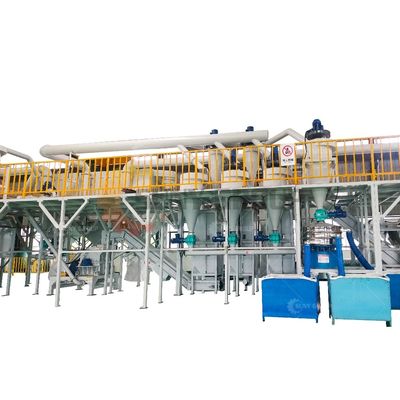 Γραμμή ανακύκλωσης μπαταριών με οθόνη αφής PLC PC για απορρίμματα μπαταριών λιθίου 200-3000 kg/ώρα