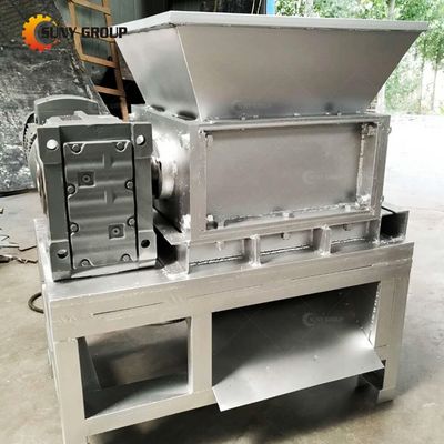 Πολυλειτουργικό διπλό άξονα Shredder για PET πλαστικό μπουκάλι συντρίμμιο κινητή συσκευή συντρίμμιας χαρτιού