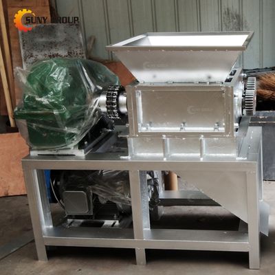 Πολυλειτουργικό διπλό άξονα Shredder για PET πλαστικό μπουκάλι συντρίμμιο κινητή συσκευή συντρίμμιας χαρτιού