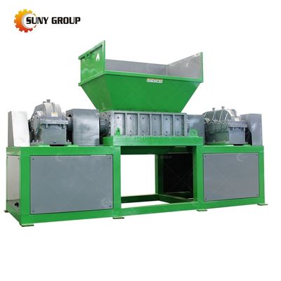 800-5000kg/h χωρητικότητα Διπλό άξονα θρυμματιστή για φίλτρο πετρελαίου και παλέτα απορριμμάτων ξύλου