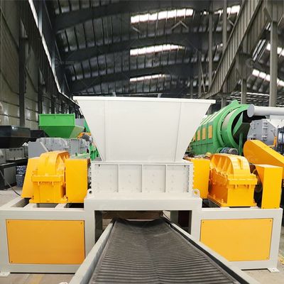 Προσαρμόσιμο διπλό άξονα θρυμματιστή για την επεξεργασία κατεργασμένων σιδηροτροχίων