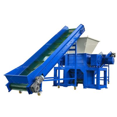800-5000kg/h Μεγάλη παραγωγικότητα Δύο άξονες θρυμματιστή για τα απόβλητα χαρτιού και πλαστικού ABS