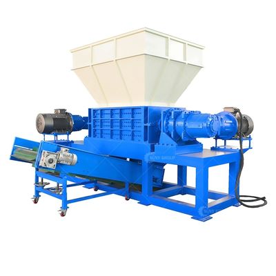 9CrSi/D2/SKD-11 Blades Double Shaft Shredder για πλαστικά ελαστικά ξύλο και μεταλλικό σκουπίδι