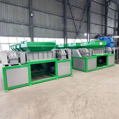 Μεγάλη ισχύς 15000W διπλό άξονα Shredder για τα οικιακά απόβλητα με λεπίδες 9CrSi/D2/SKD-11