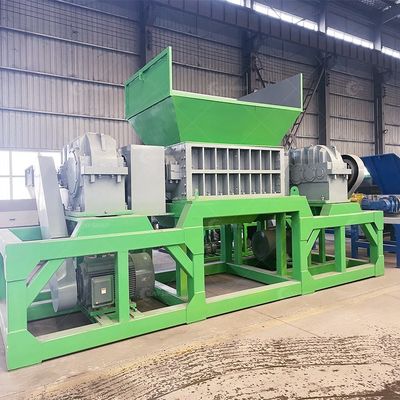 Μεγάλη ισχύς 15000W διπλό άξονα Shredder για τα οικιακά απόβλητα με λεπίδες 9CrSi/D2/SKD-11